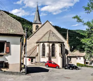 Igreja Saint-Nicolas de Sengern, vista de trás (© JE)