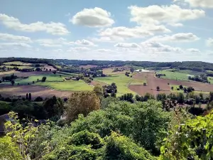 Lauzerte: uitzicht op het platteland