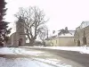 El pueblo de Bastit bajo la nieve