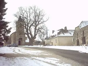 Le village du Bastit sous la neige