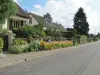 Flowering street Routis in Coudray-Saint-Germer