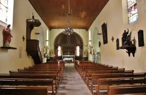 The interior of the church