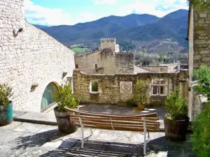 Vista de las montañas desde el anfiteatro.