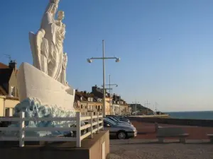 Caminar sobre la plataforma de la Virgen