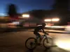 Mountain bike in notturna