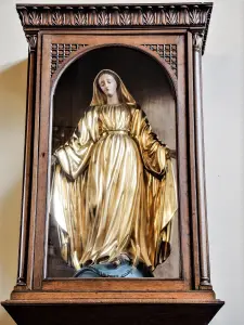 ライムバッハの聖母の小像、教会で (© J.E)