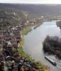 Le Petit Andelys vu du ciel en parapente