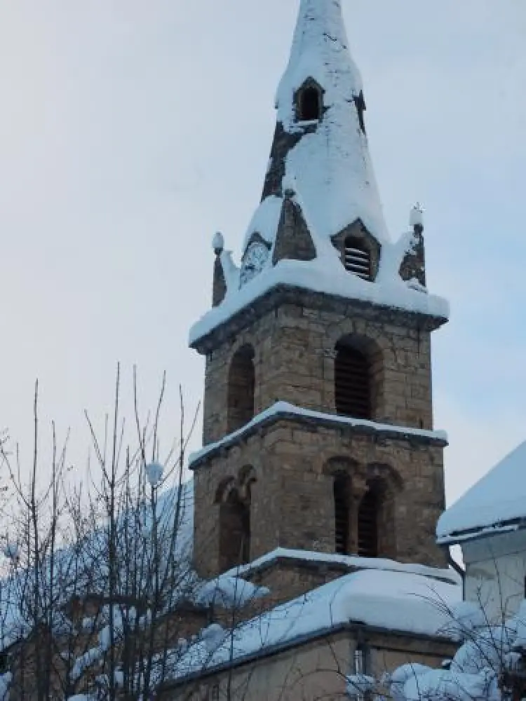 Les Deux Alpes - Clocher de l'église Saint-Pierre à Vénosc