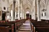 El interior de la iglesia de Notre-Dame