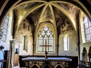 Altar y ábside de la iglesia de Terres-de-Chaux (© J.E.)