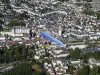 View of Loches in microlight