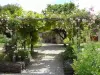 Garden of medieval inspiration in June