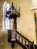Chaire de la chapelle Notre-Dame, dans l'église (© J.E)