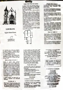 Información sobre la iglesia de Louhans (© JE)