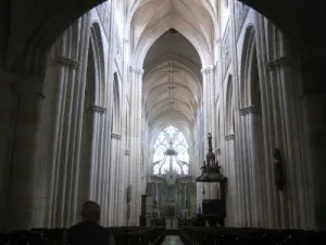 The interior of the Notre Dame Cathedral