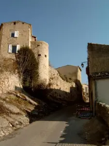 Rampart und Turm in der Rue du Barri