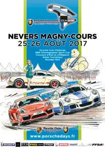 Poster van de Porsche Dagen 2017 Magny-Cours