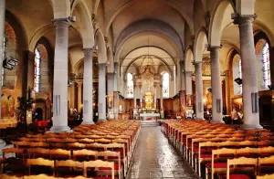 The interior of the church