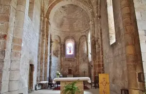 The interior of Saint-Amand church