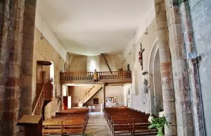 The interior of Saint-Amand church