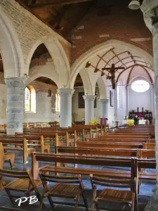 Interior de la iglesia de Saint-Amand