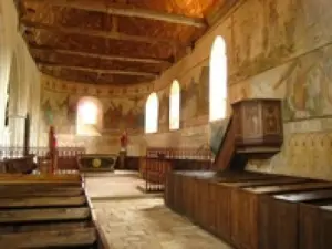 Interior of the church Saint-Orien