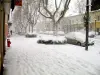 Schnee bei Miramas im Januar 2009... erstaunlich!