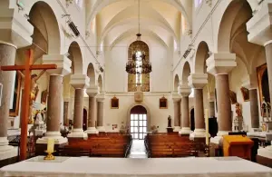 The interior of Sainte-Eulalie church