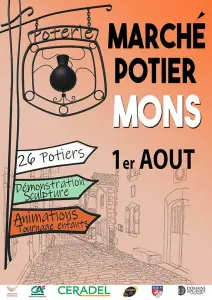 Affiche du marché potier de Mons