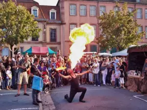 Mittelalterliches Fest - Feuerschlucker