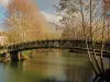 Voetgangersbrug over de Indrois