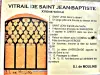 Informations sur le vitrail de Saint-Jean-Baptiste (© J.E)