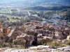 Os telhados de Moustiers-Sainte-Marie