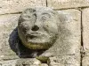 Carved head, the bell tower (© J.E)