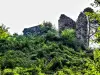 城の中から見た南壁の遺跡（©J.E）