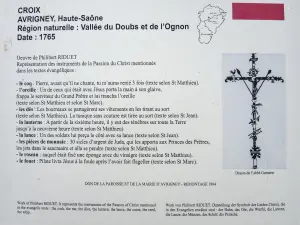 Informationen zum Avrigney-Kreuz (© J.E)