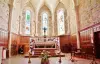 The interior of the Saint-Julien church