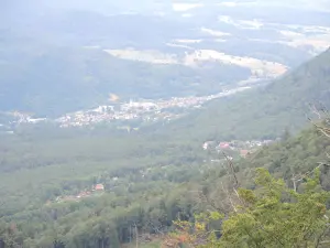 Stadt und Tal von Lièpvre, von der Burg aus gesehen (© JE)