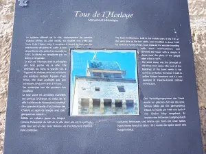 Informations sur la porte de l'Horloge (© J.E)