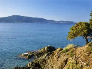 Vue de la plage de La Crique