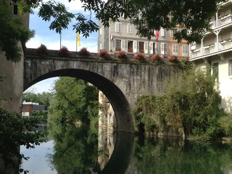 Oloron-Sainte-Marie - Bridge Ossau naar Oloron-Sainte-Marie