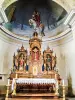 Altar and altarpiece of the church of Oltingue (© J.E)