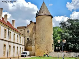 Tower of the old castle of the abbots of Cluny (© Jean Espirat)