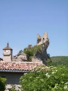 Belfry and castle of Penne