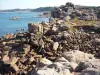 Perros-Guirec - Rocks, coastal path at Pors Rolland