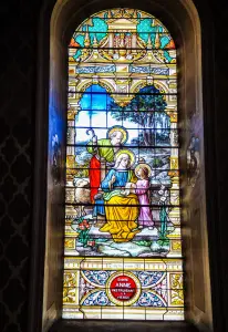 glas in lood raam van de kerk (© J. E)