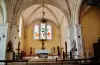 Het interieur van de kerk Notre-Dame