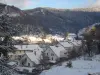 Plancher-les-Mines - Village Plancher-les-Mines sotto la neve
