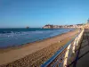 View of the main beach of Val André