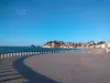 View of the main beach of Val André